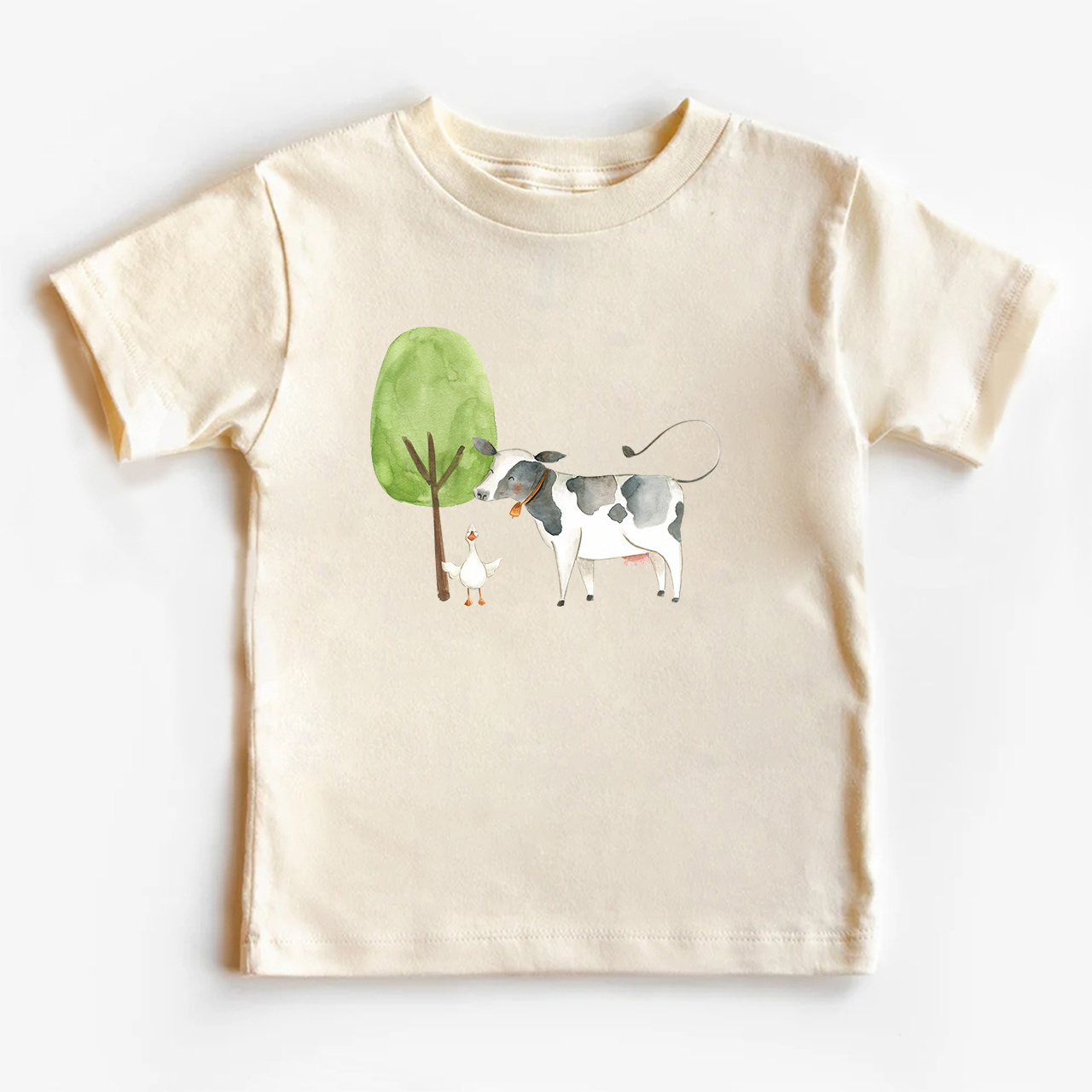The Story Of the Farm Cow And The Gosling Shirt For Kids