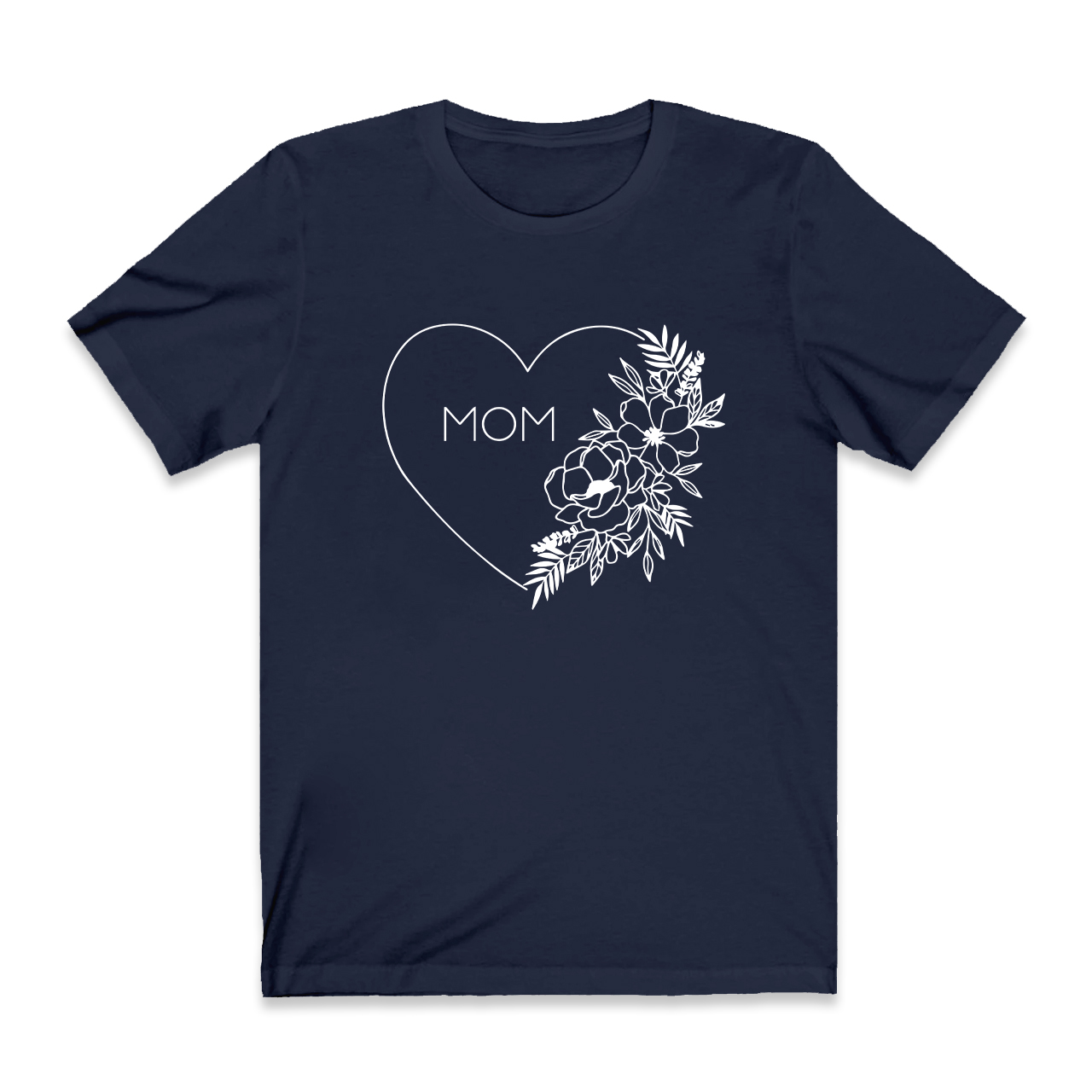 Floral Heart Shirt For Best Mom