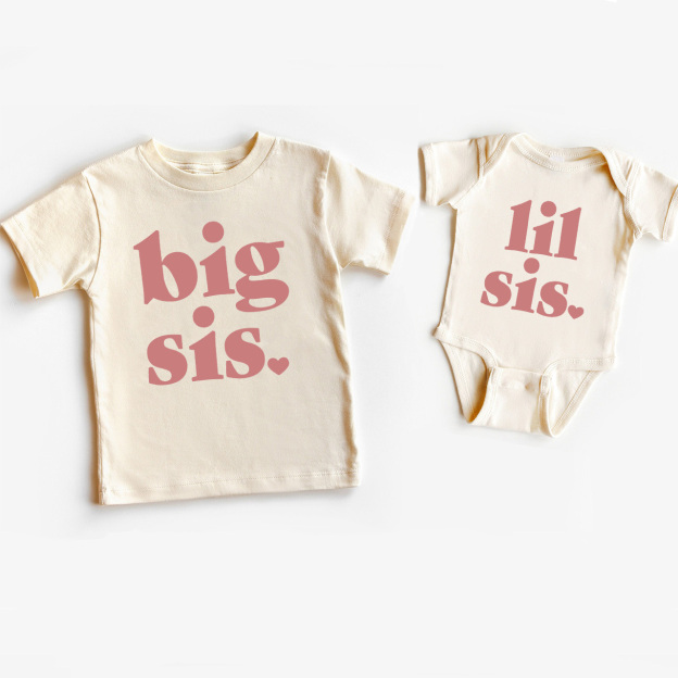 Big Sister Little Sister-Siblings Matching Tees