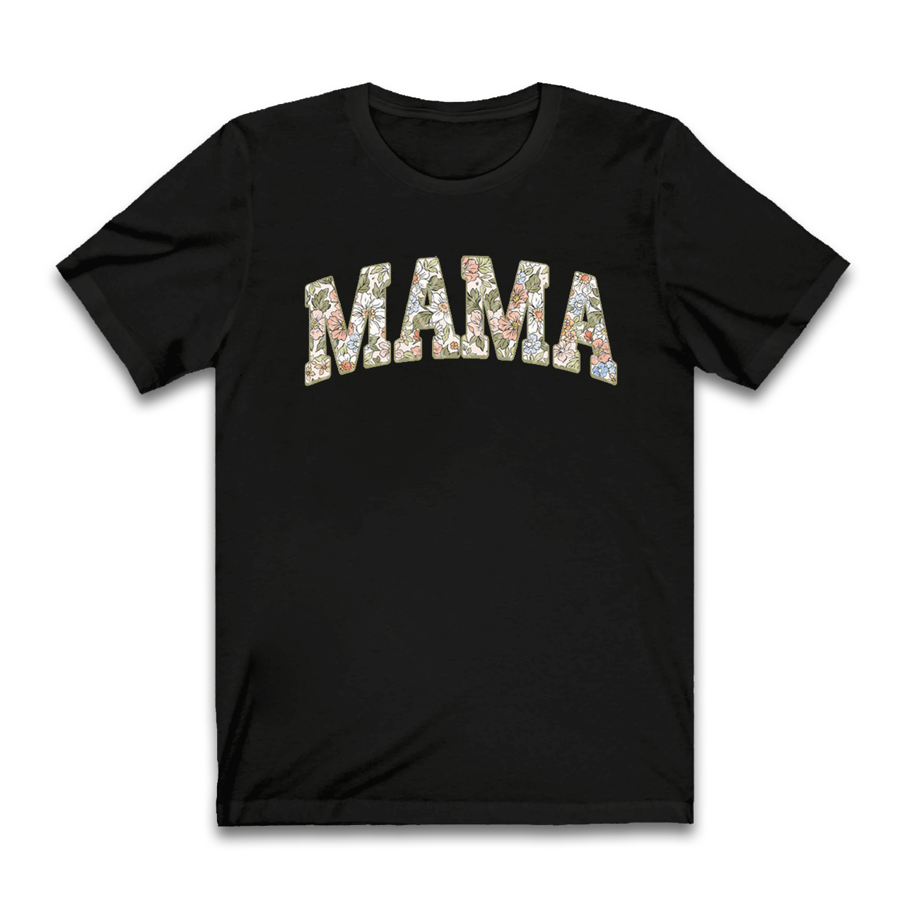 Summer Floral Mama Retro Mom Shirt