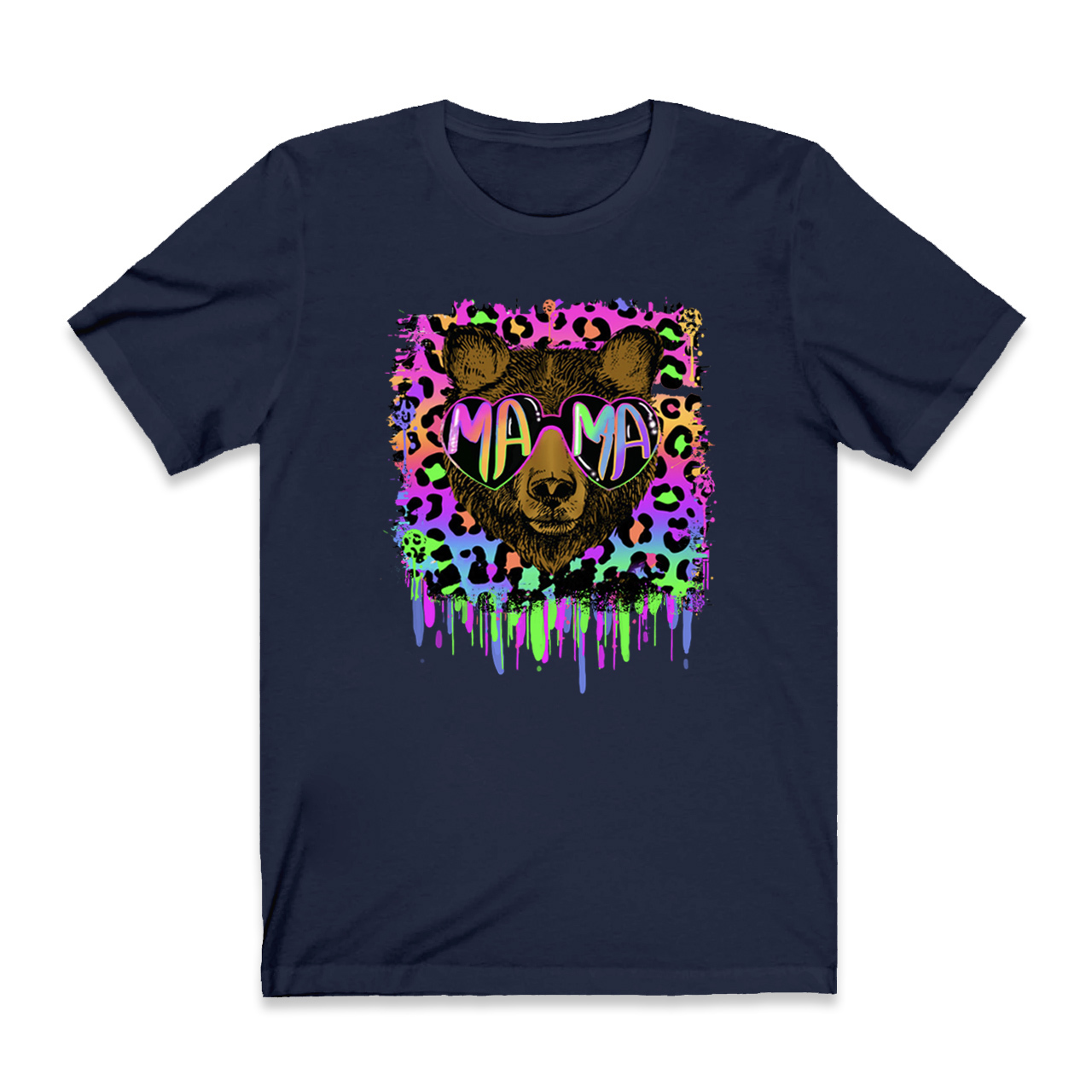 Vibrant Neon Mama Bear Shirt