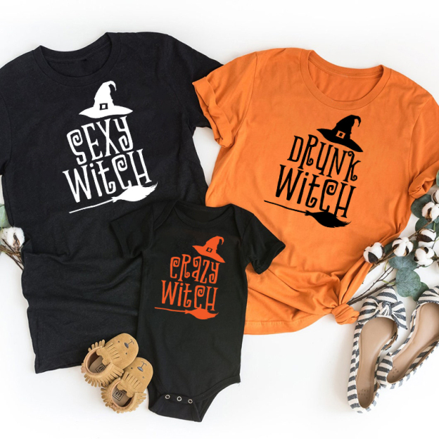 Customized Witch Family Matching Shirt