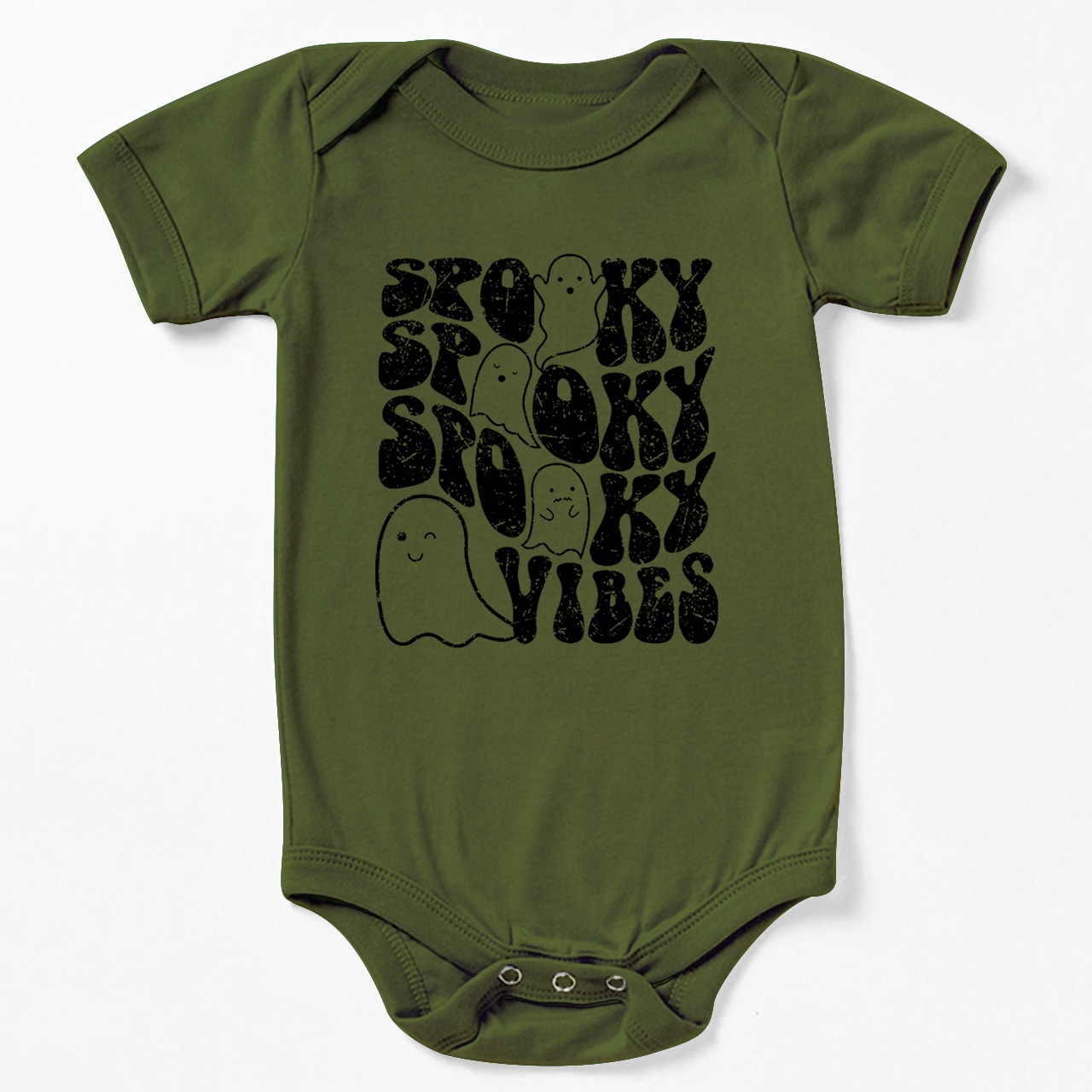Spooky Vibes Retro Baby Bodysuit