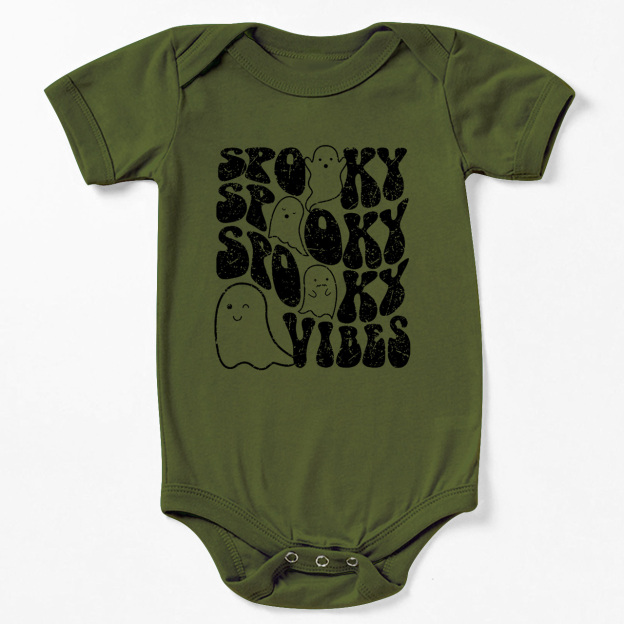 Spooky Vibes Retro Baby Bodysuit