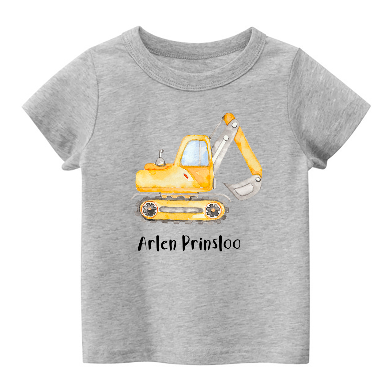 Personalized Excavator Shirt For Kids