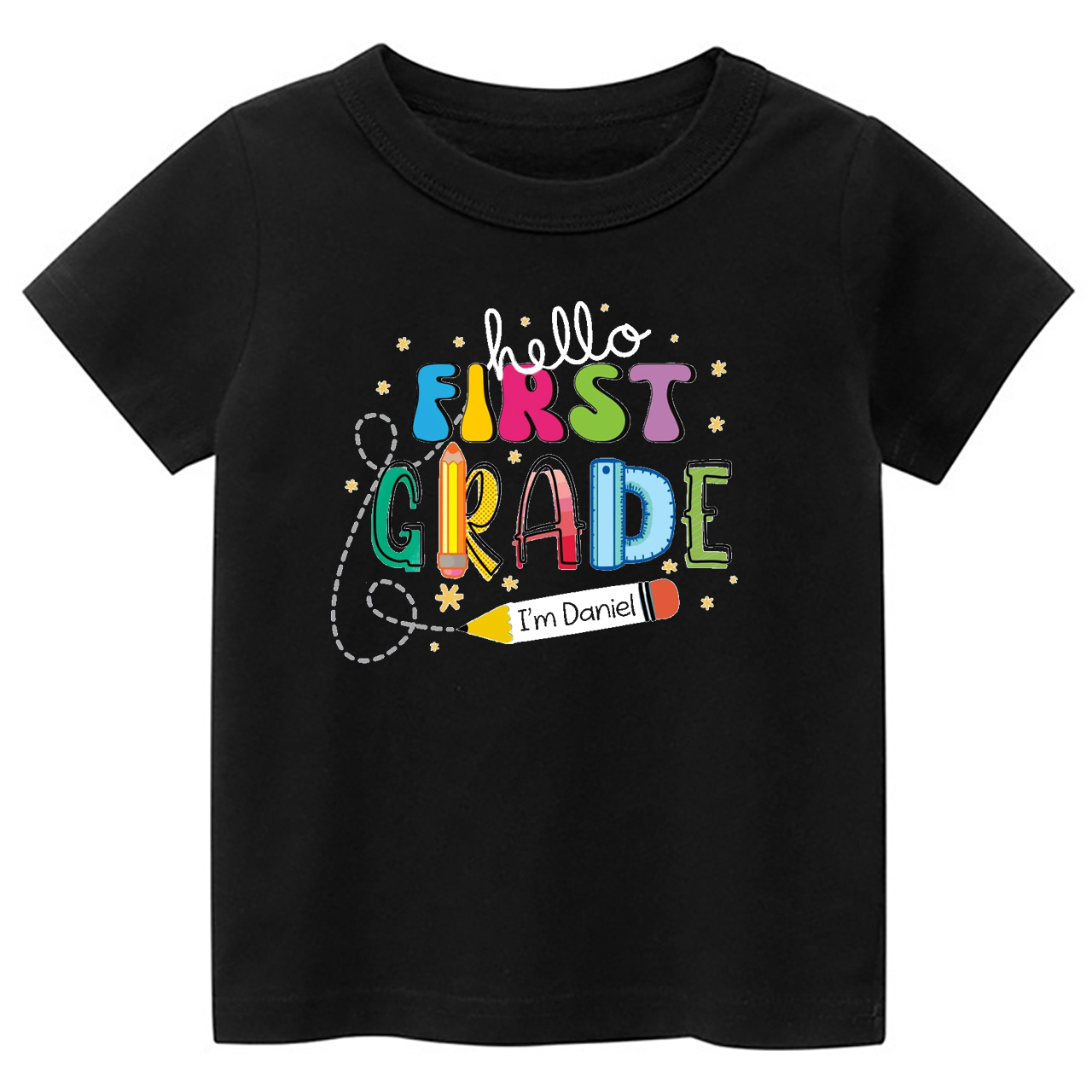 Hello First Grade I'm XXX Back To School Kids Shirt