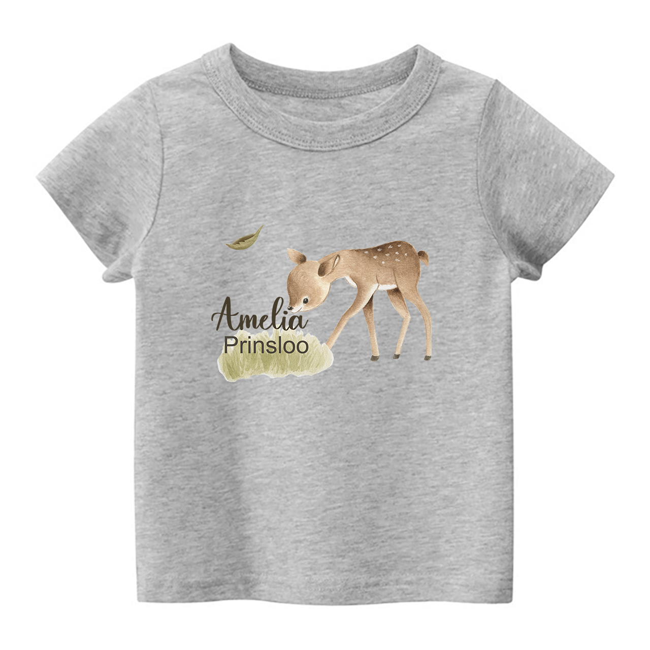 Personalized Deer Grazing Shirt For Kids