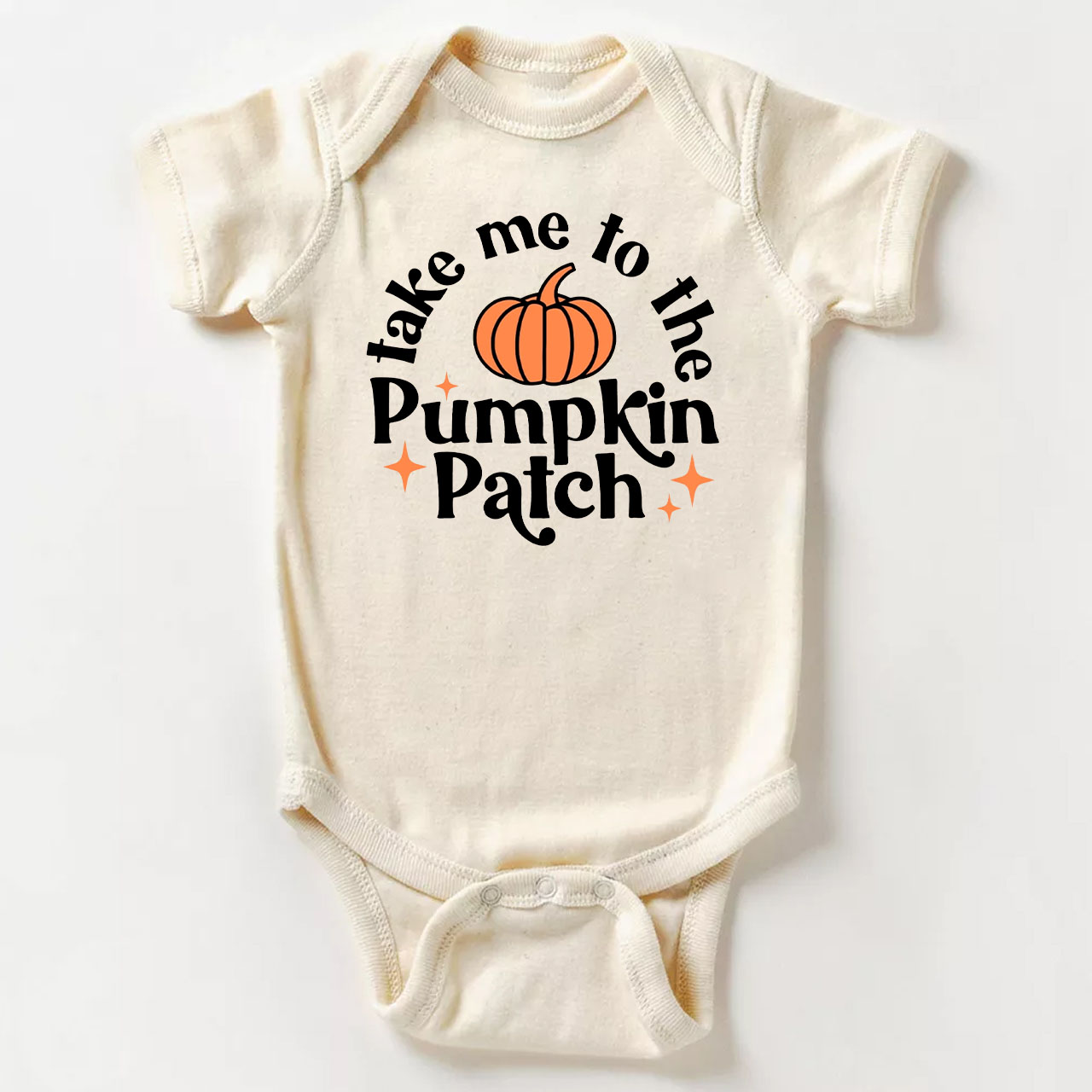 Take Me To The Pumpkin Patch Halloween Baby Bodysuit