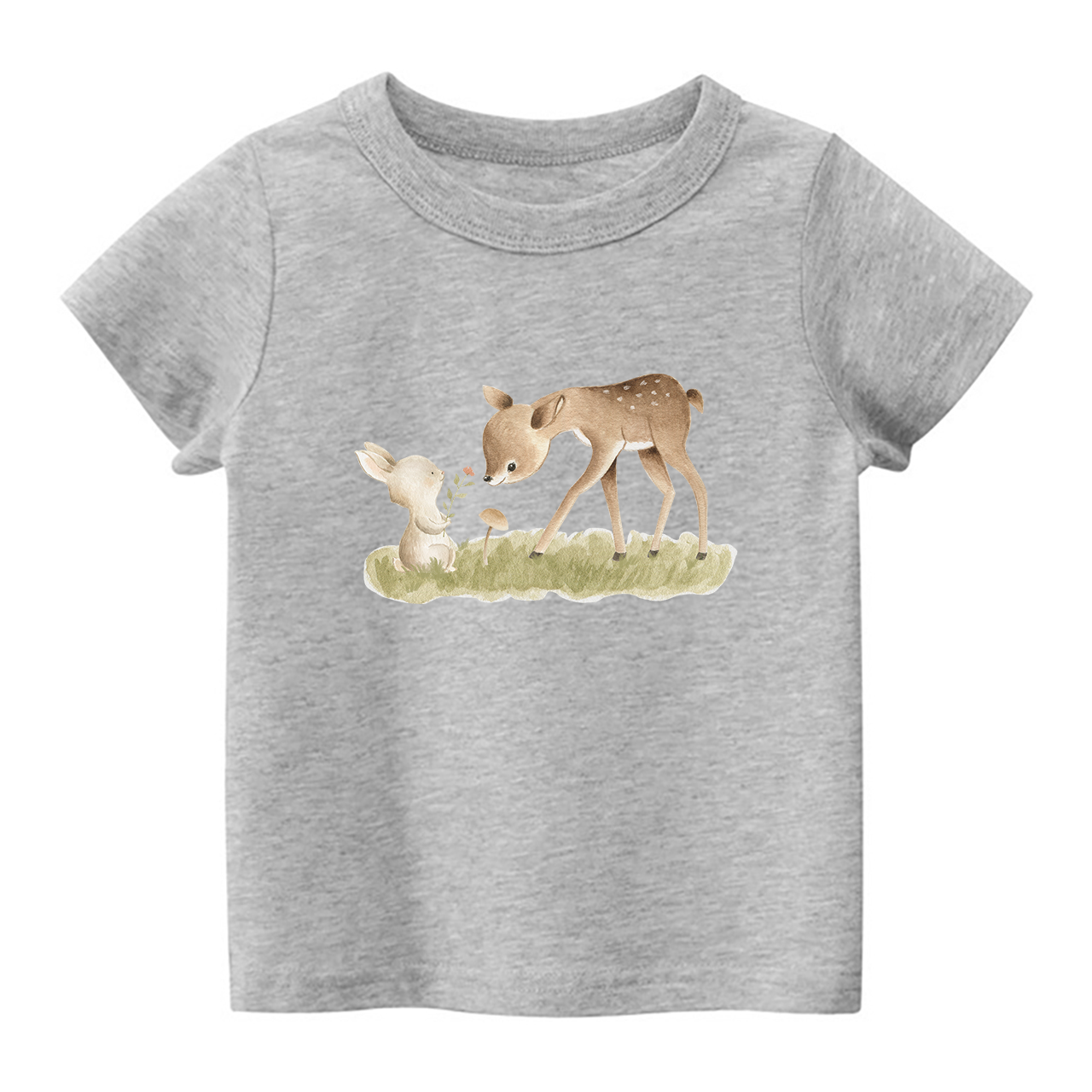 Friends Fawn & Rabbit Shirt For Kids