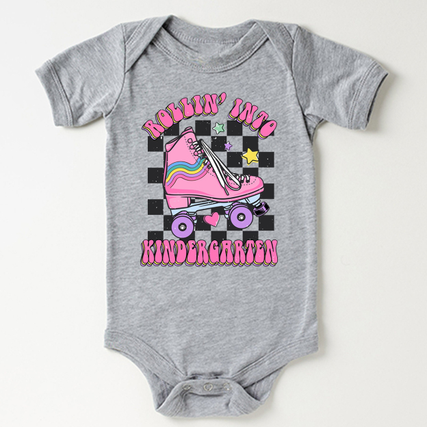 Rollin Into Kindergarten Back To School Bodysuit