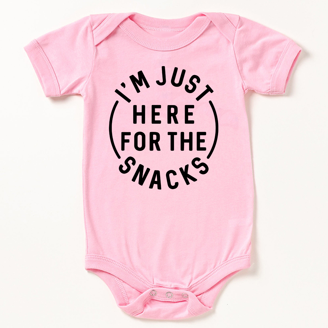 I'm Just Here For The Snacks Bodysuit For Baby