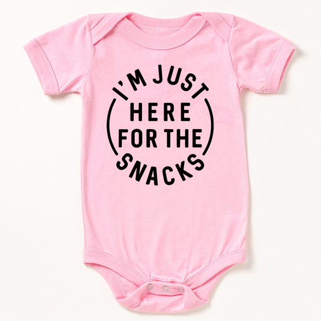 I'm Just Here For The Snacks Bodysuit For Baby