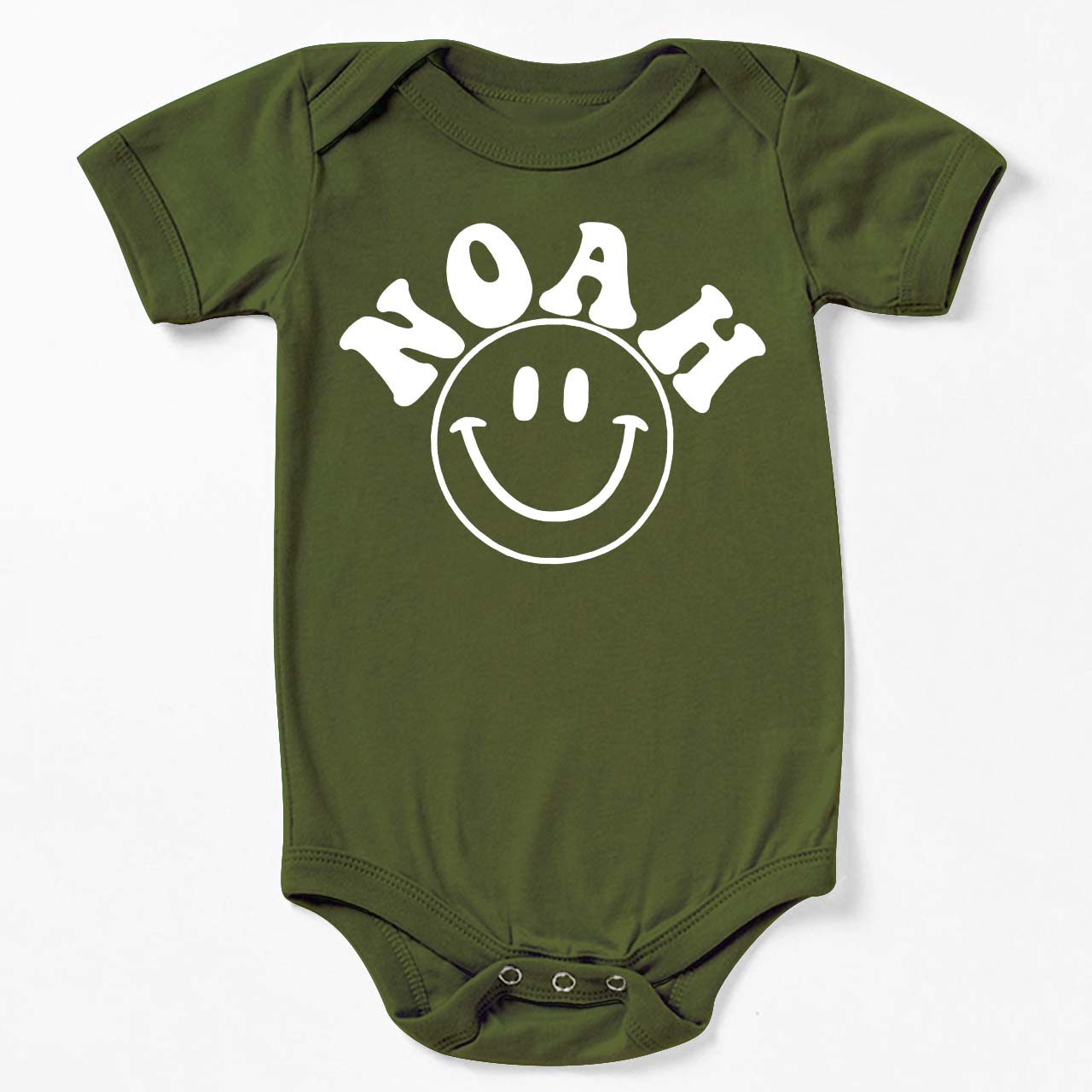 Custom Nickname Happy Bodysuit For Baby