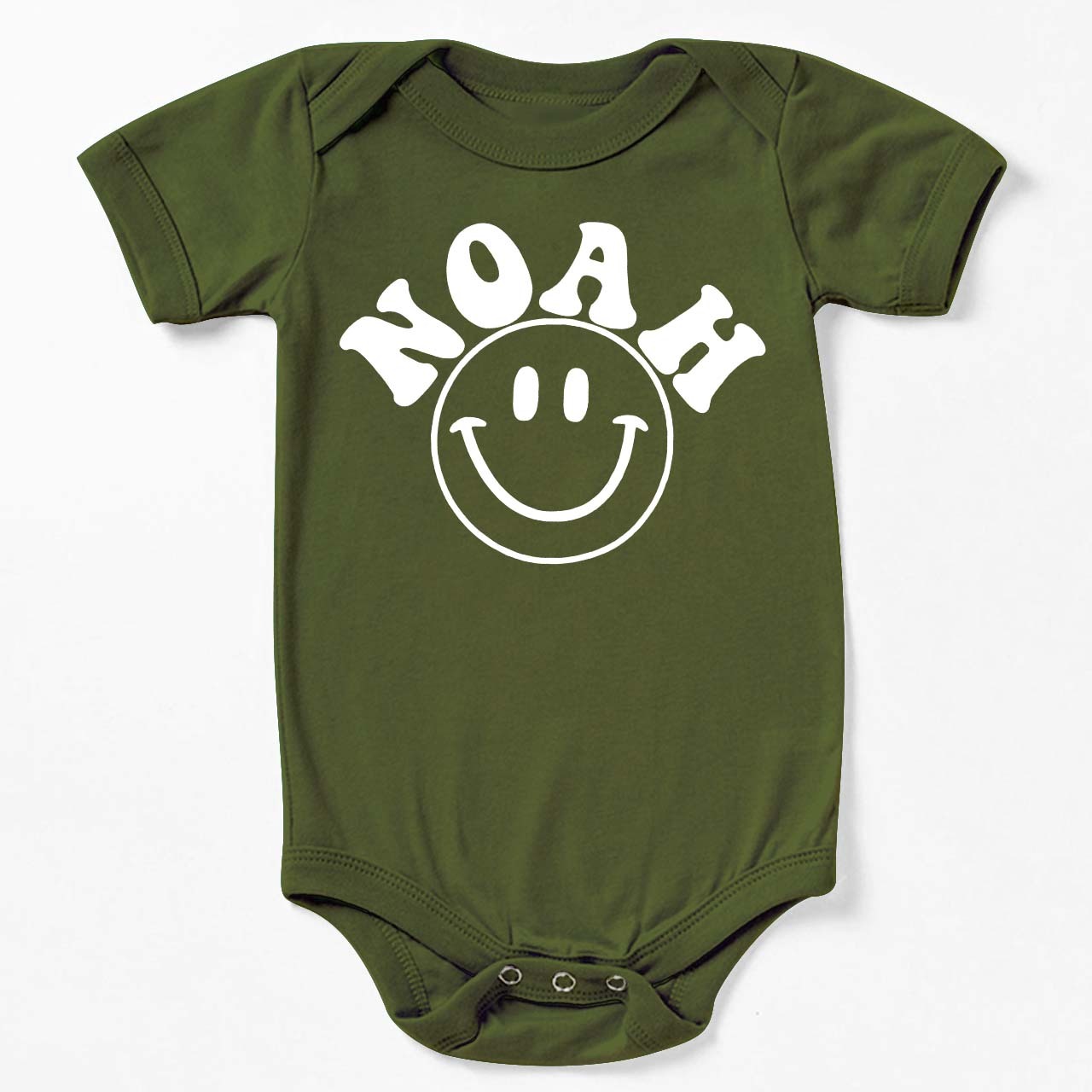 Custom Nickname Happy Bodysuit For Baby