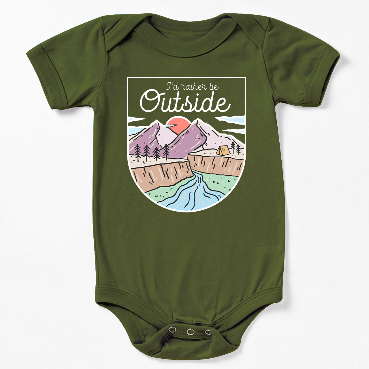 I'd Rather Be Outside Bodysuit For Baby