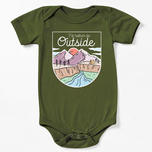 I'd Rather Be Outside Bodysuit For Baby