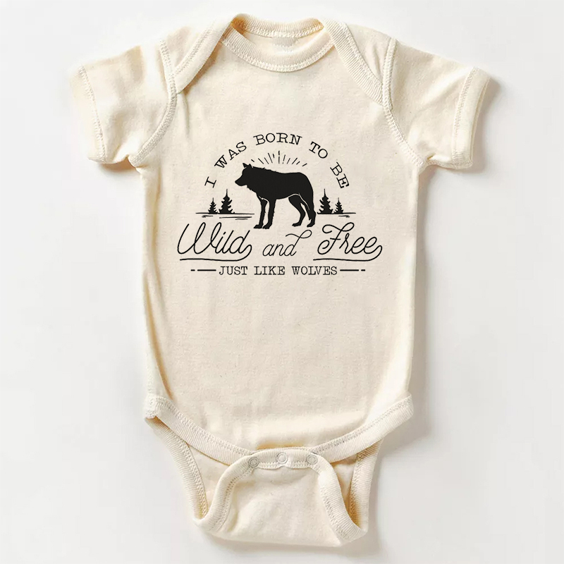 Wild And Free Just Like Wolves Baby Bodysuit