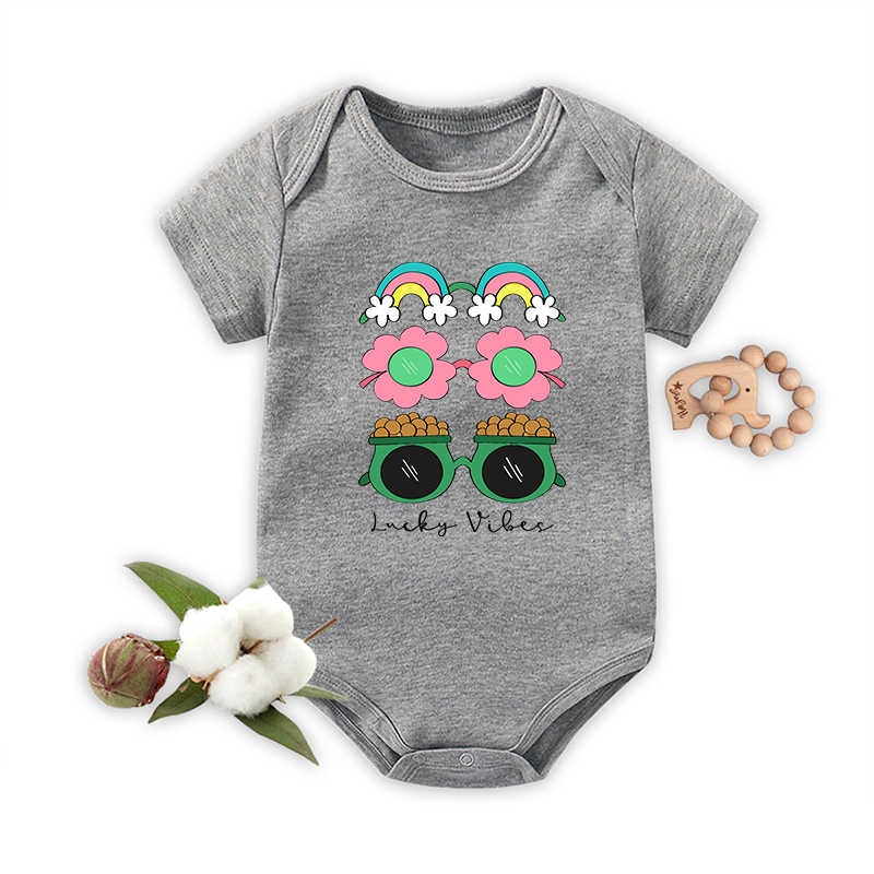 Lucky Vibes Bodysuit For Baby