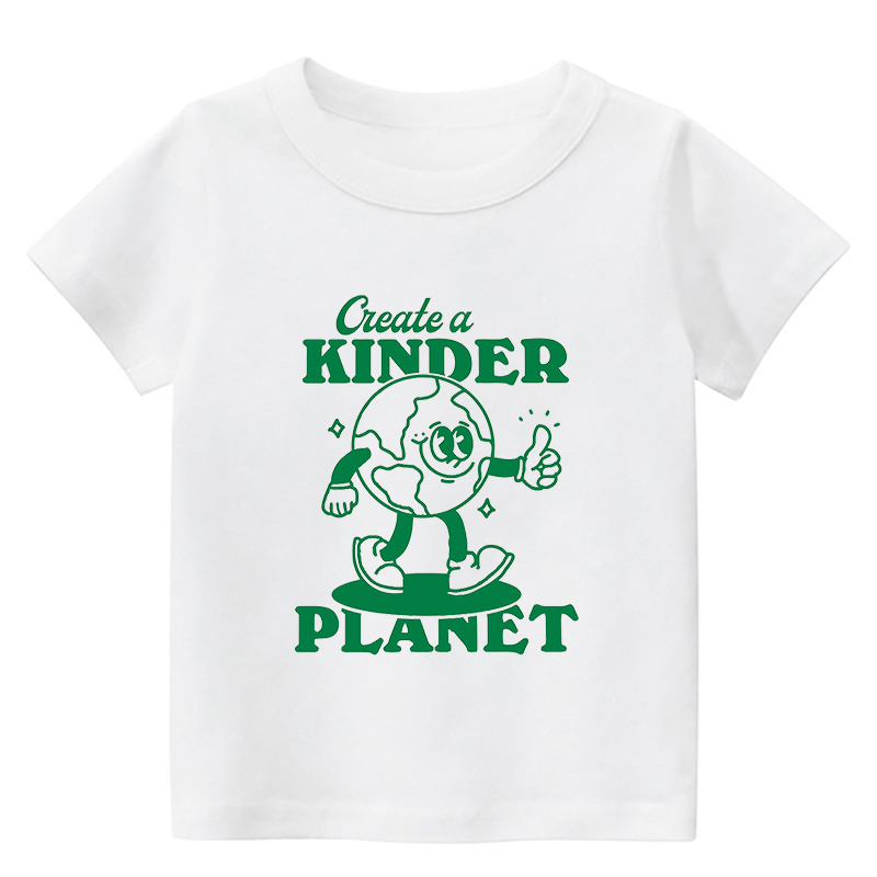 Create A Kinder Planet Retro Quote Toddler Shirt