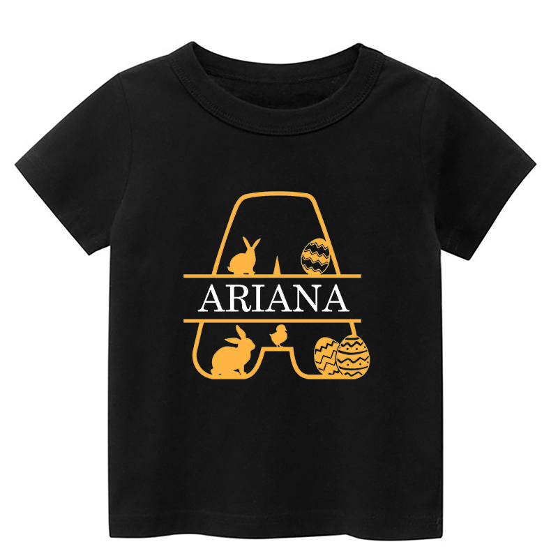 Personalized Initials Easter Toddler Shirt