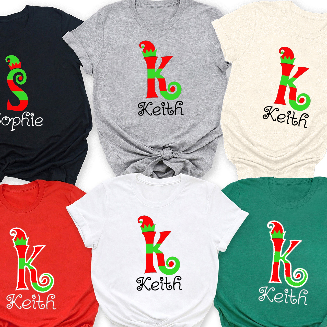 Personalized Christmas Gift Tees For Family Members