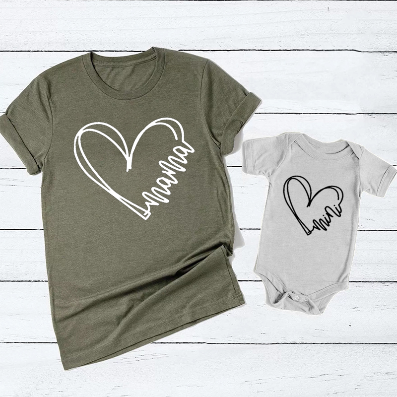 Heart Wave Mom&Me Shirt