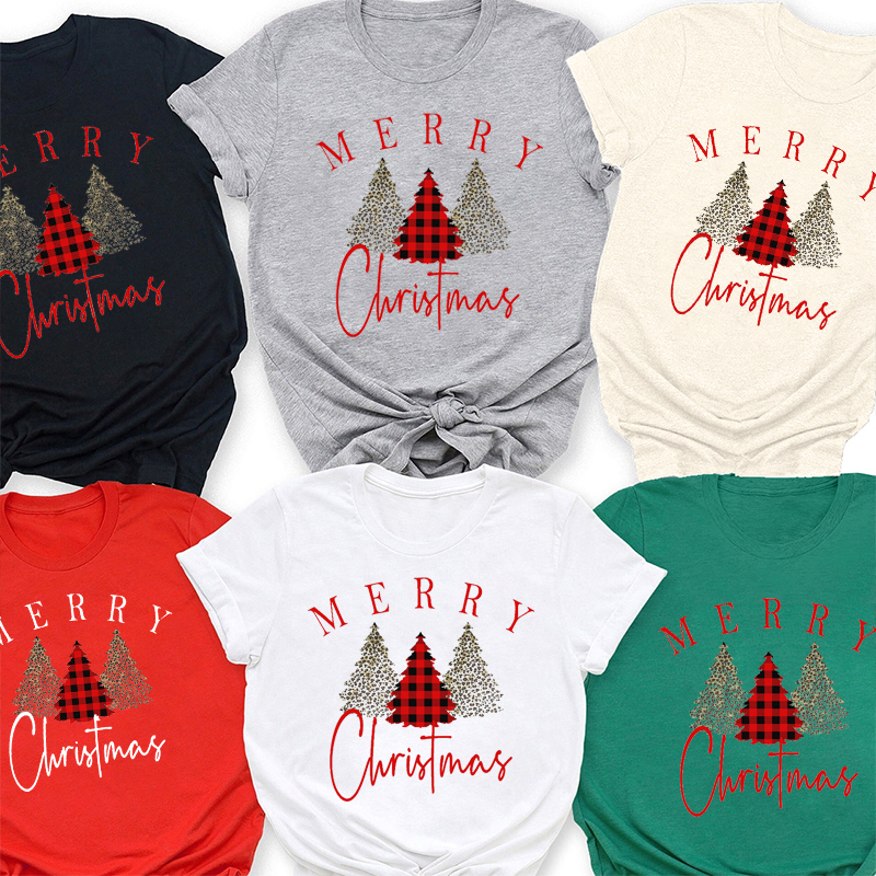 Merry Tree Christmas Family Matching Shirt