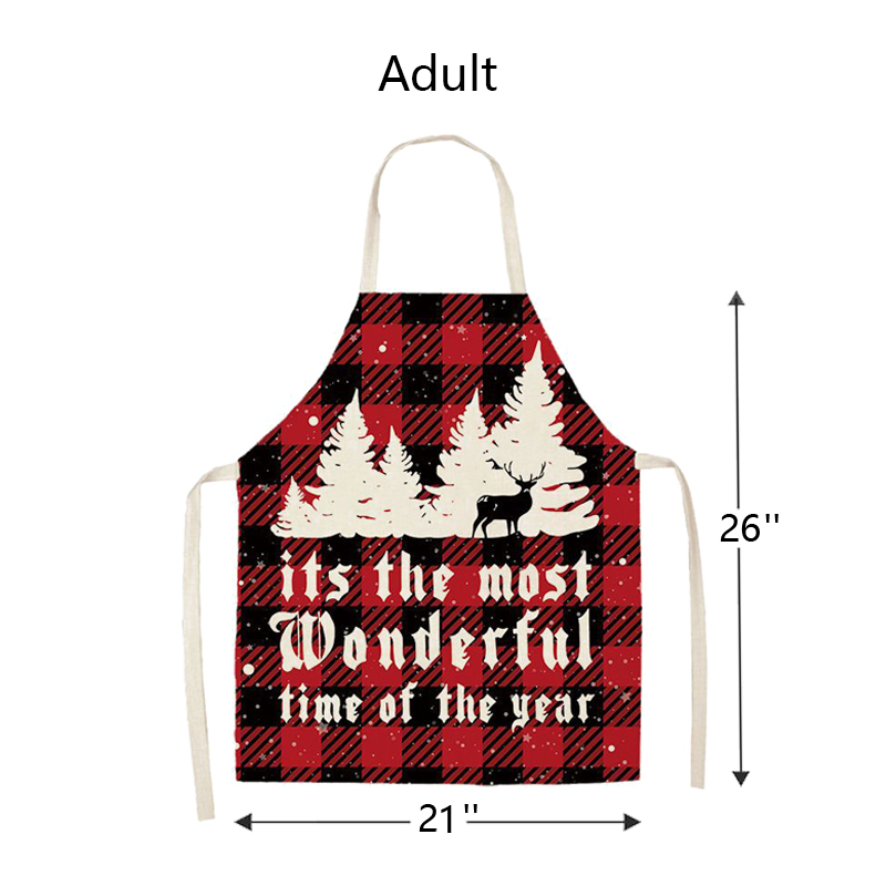 Most Wonderful Christmas Tree Apron Sets For Adult&Kids