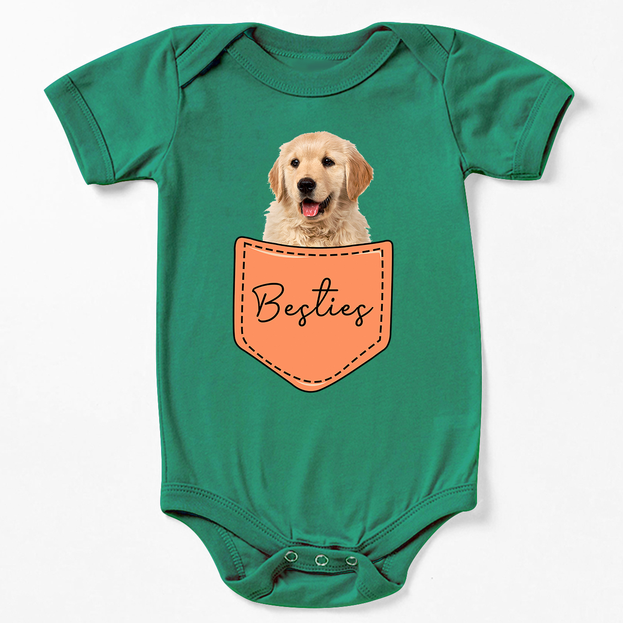 Personalized Pocket Pet Baby Bodysuit