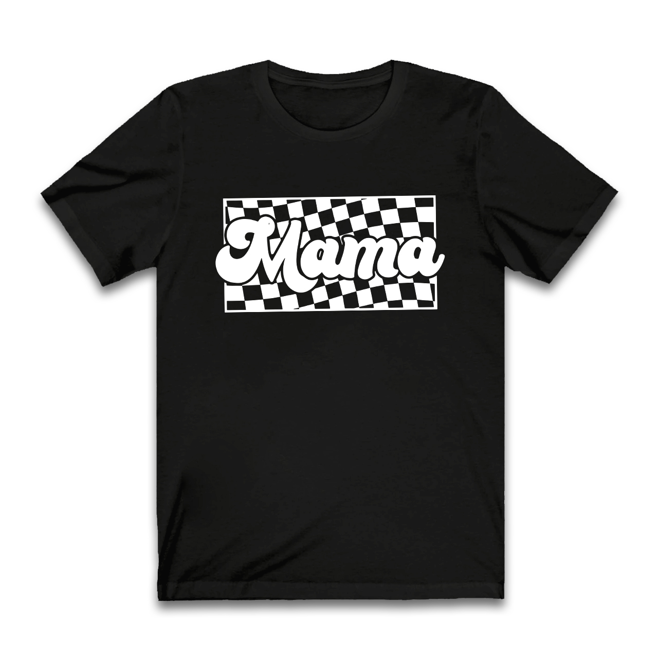 Retro Checkered Mama Shirts