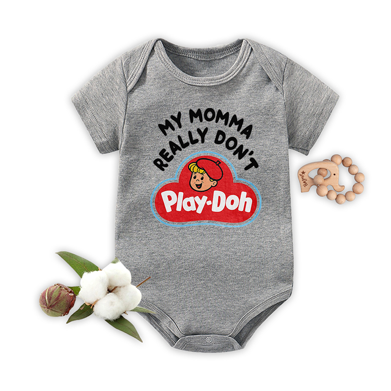 My Momma Really Don't Play-Doh Baby Bodysuit