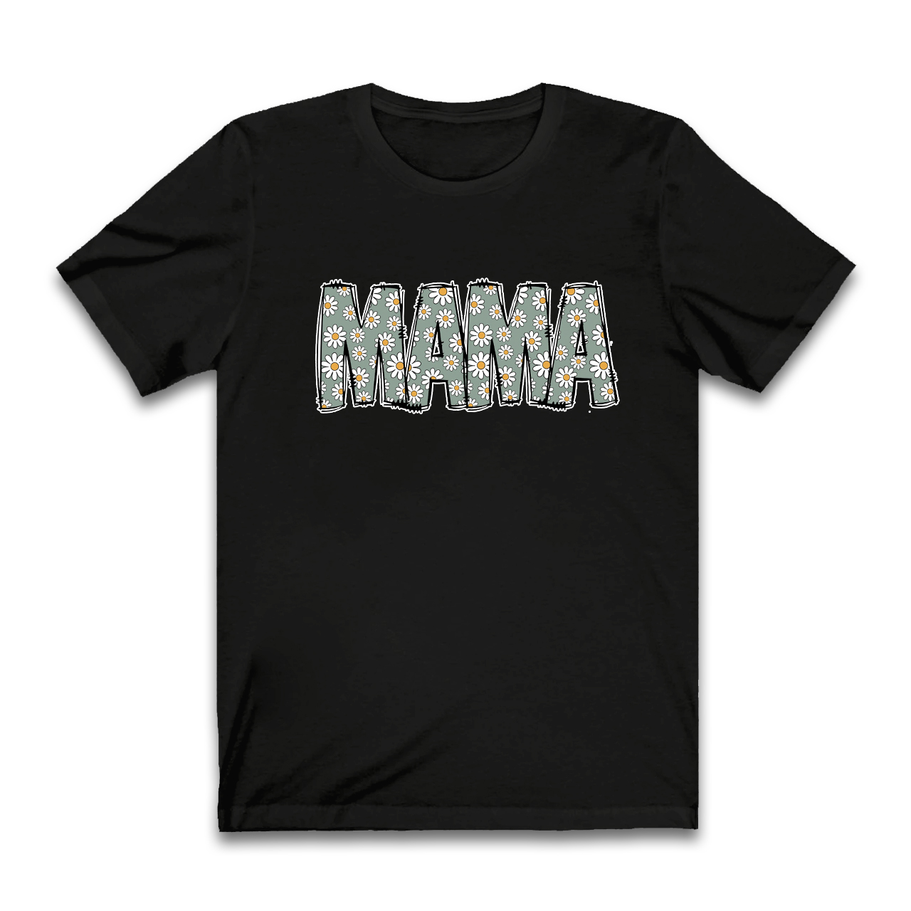 Mama Retro Flower T-Shirt