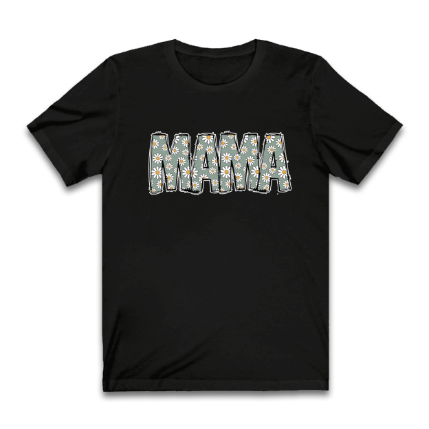 Mama Retro Flower T-Shirt