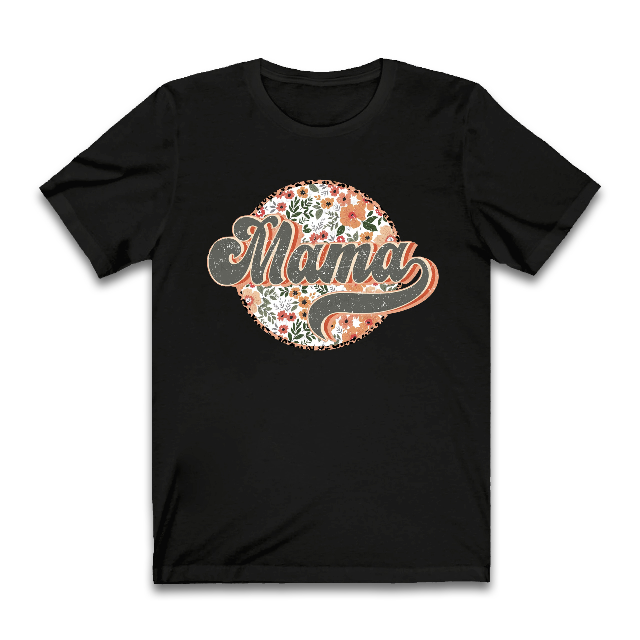 Groovy Boho Floral Mama T-Shirt