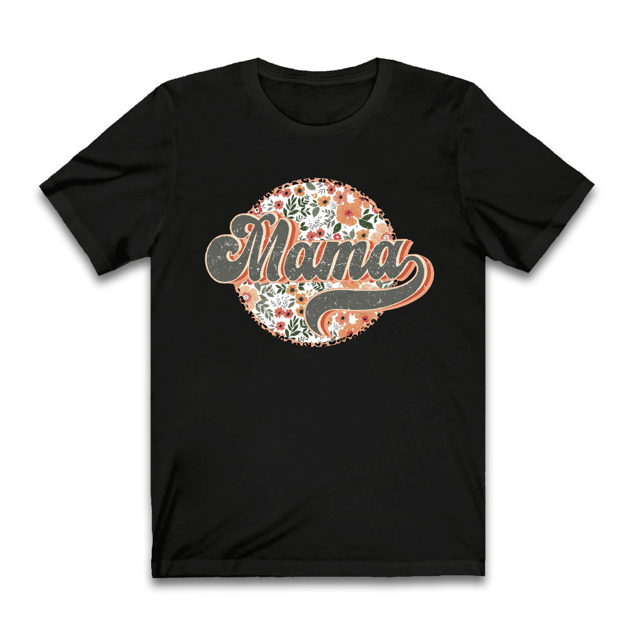 Groovy Boho Floral Mama T-Shirt