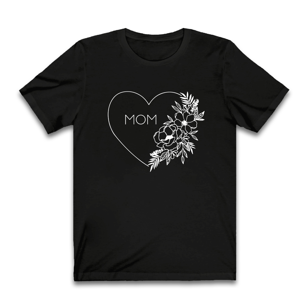 Floral Heart Shirt For Best Mom