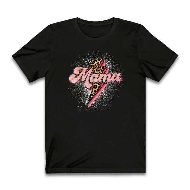 Leopard Momlife Mama Shirt