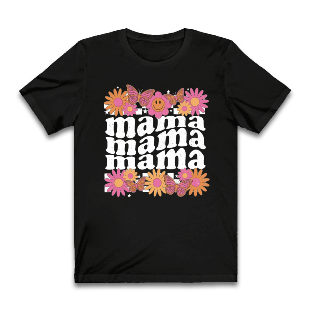 Floral Mama Shirt Retro Style