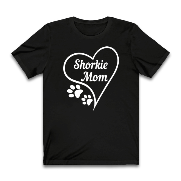 Shorkie Dog Print Mom Shirt
