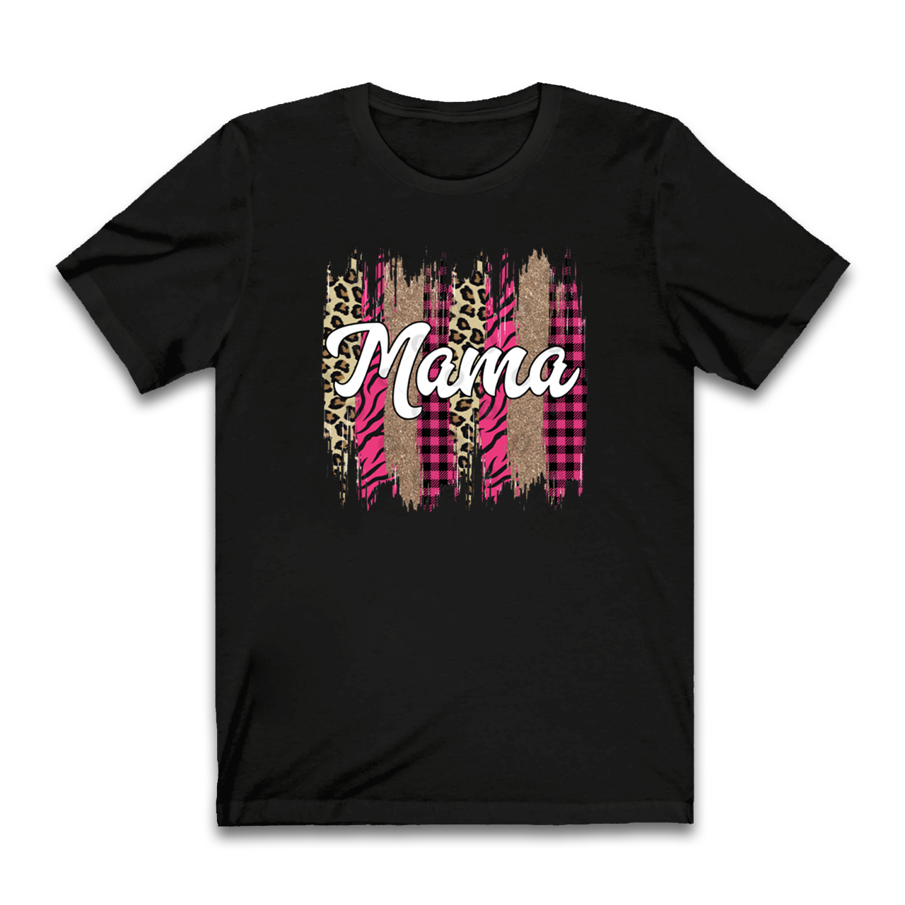 Leopard And Pink Plaid Mom Shirt