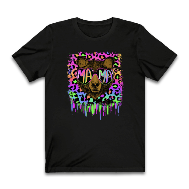 Vibrant Neon Mama Bear Shirt