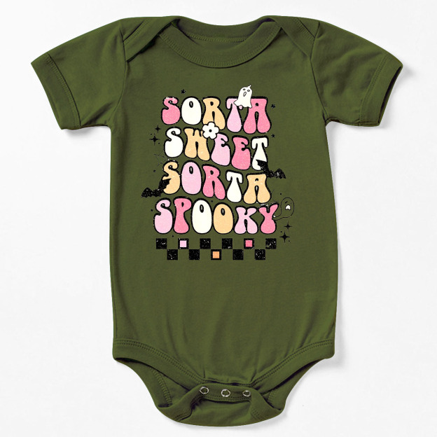 Sorta Sweet Sorta Spooky Halloween Baby Bodysuit