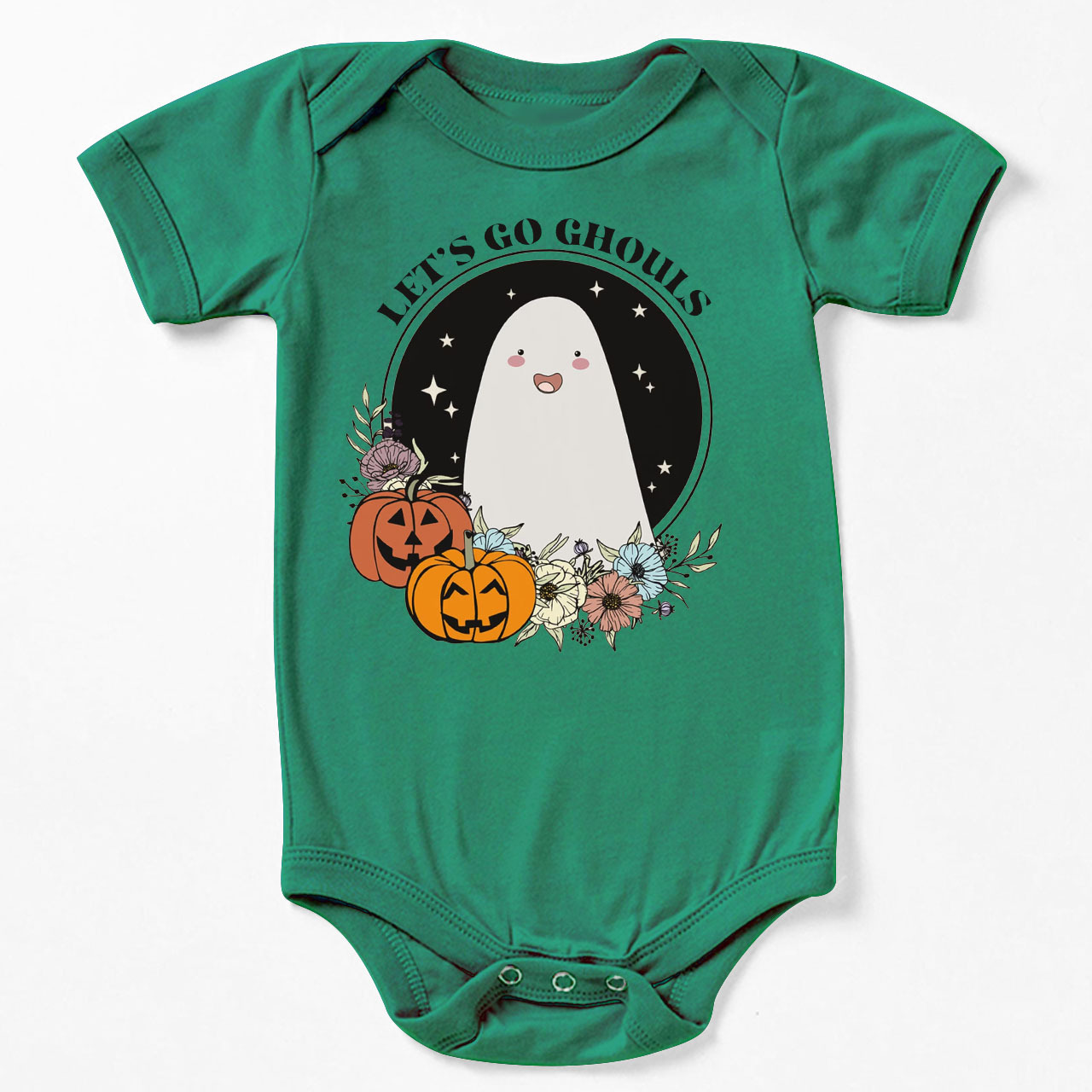 Let's Go Ghouls Halloween Baby Bodysuit