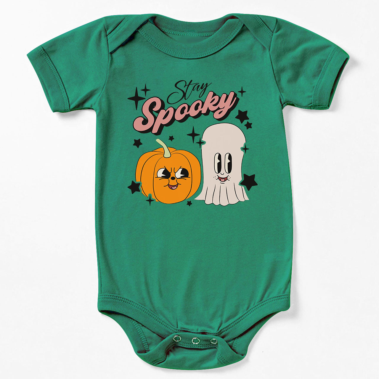 Stay Spooky Retro Natural  Baby Bodysuit