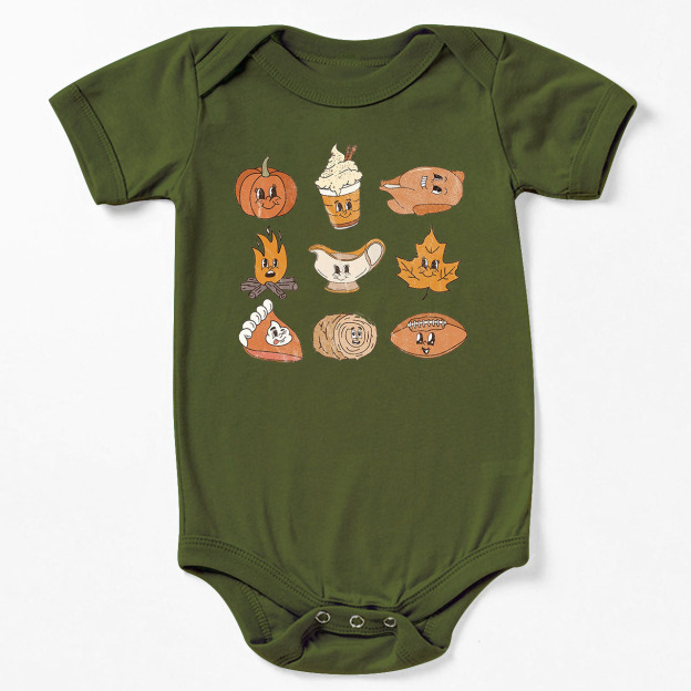 Autumn Natural Halloween Baby Bodysuit