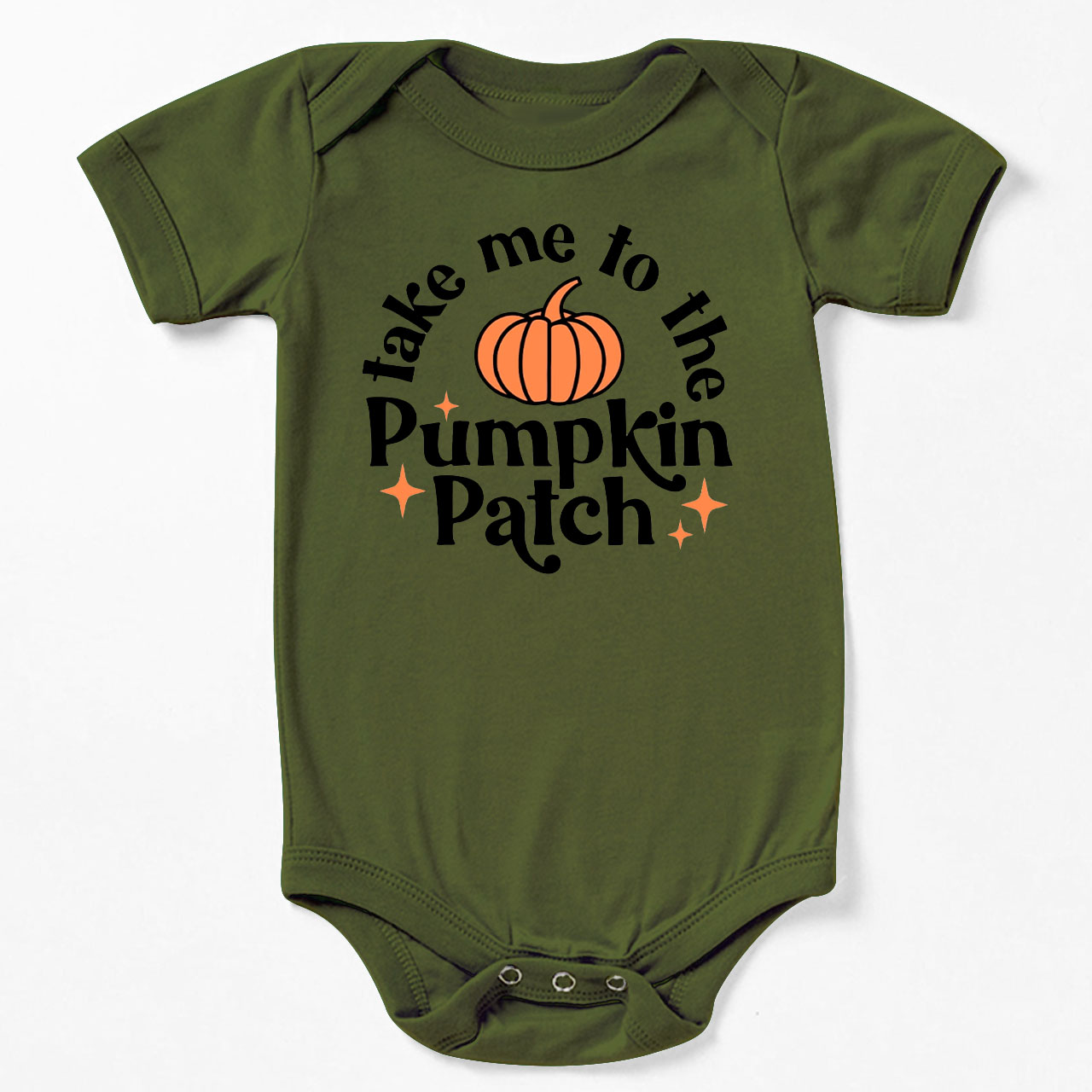 Take Me To The Pumpkin Patch Halloween Baby Bodysuit