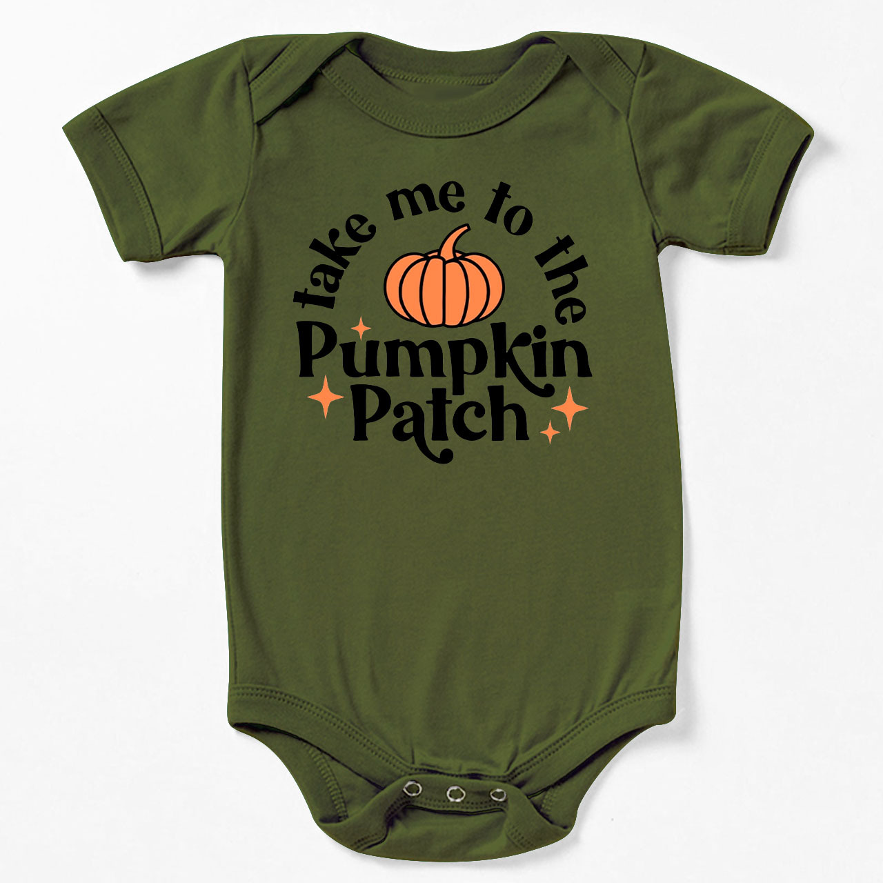 Take Me To The Pumpkin Patch Halloween Baby Bodysuit