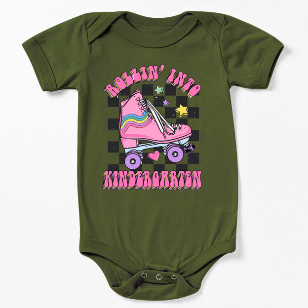 Rollin Into Kindergarten Back To School Bodysuit