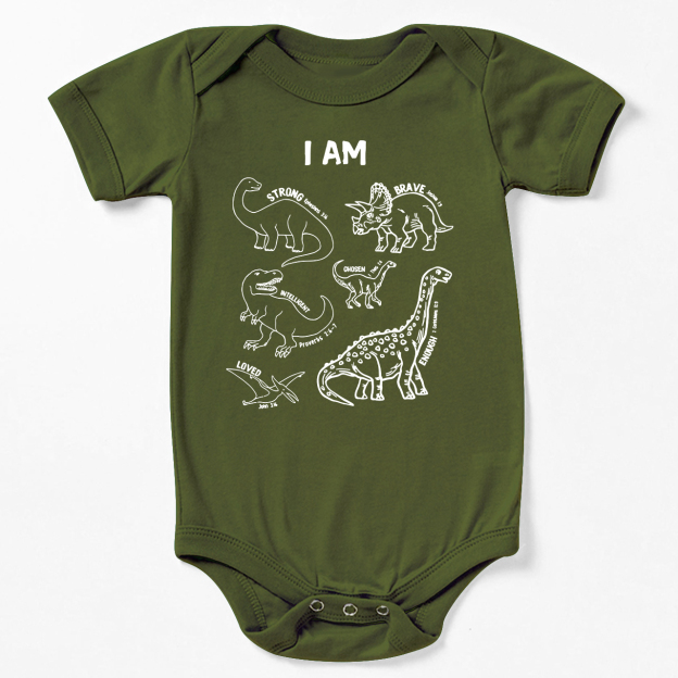 Dinosaurs Affirmation Words Bodysuit