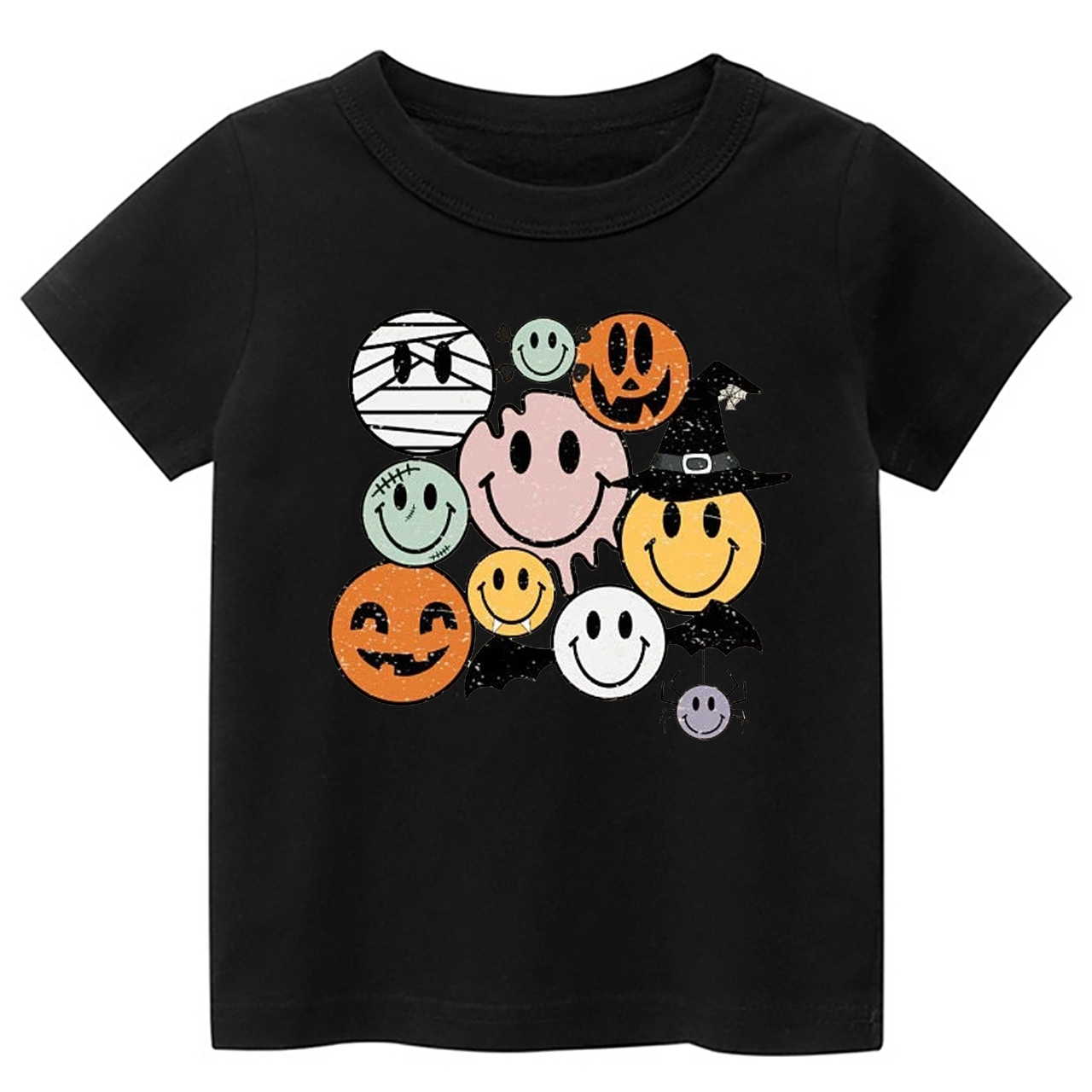 Roblox T-shirt // black and pumpkin bat themed halloween pyjama's